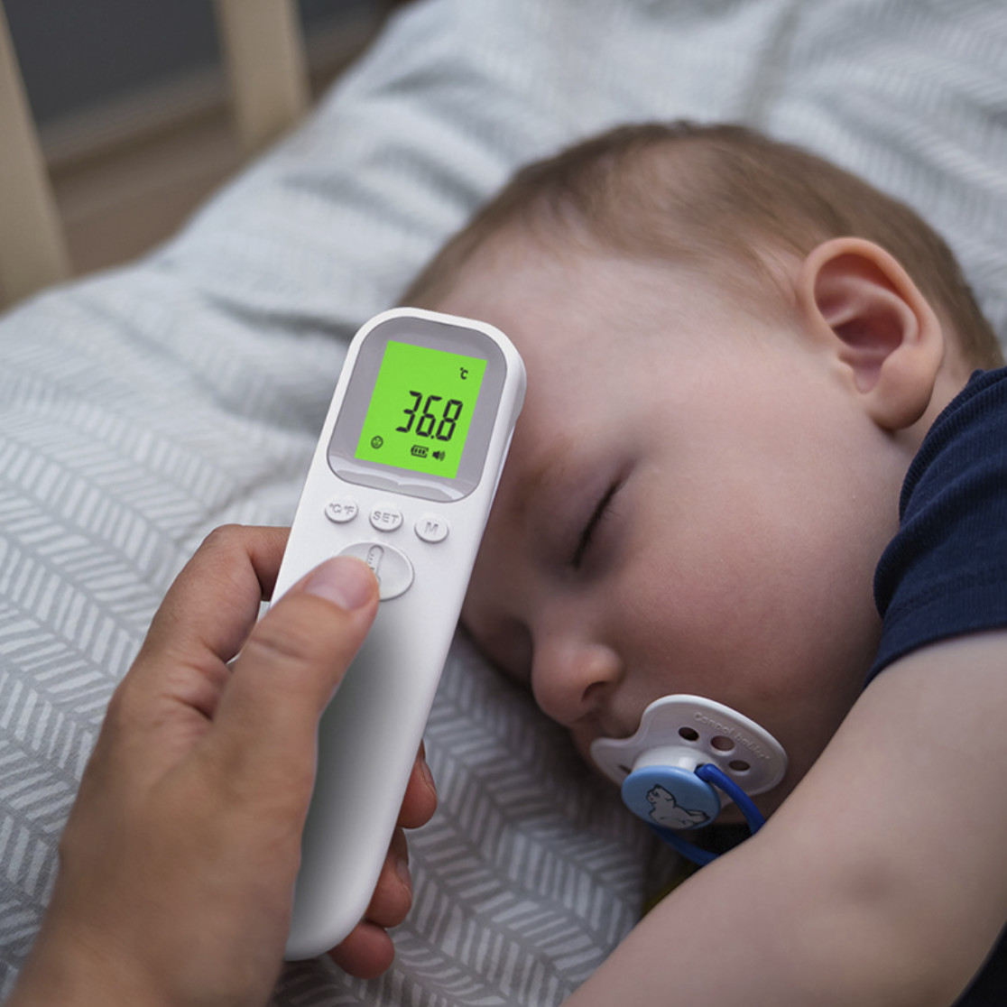 Small Electronic Baby Forehead Thermometer Non Contact 3-5cm With Stable And Accurate Sensors