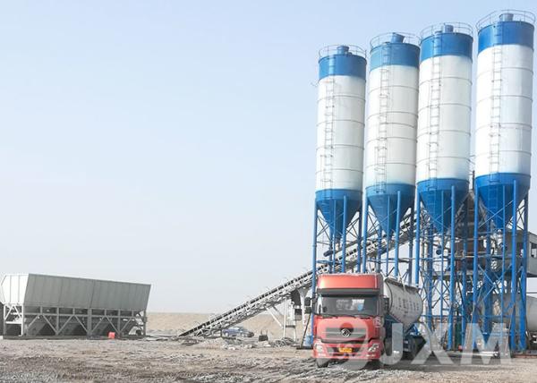 120M3 Portable Concrete Mixing Plant With Installation Service 1 Year Warranty