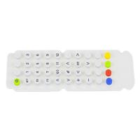 Teclado de goma de silicona industrial con luz LED opcional