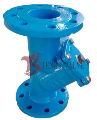 Flanged Y Type Strainer , Cast Iron Y Strainer With SS304 Screen Lining Mesh