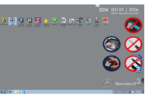 O MB SD conecta o trabalho da ferramenta diagnóstica de Mercedes do estojo compacto 4 em todos os computadores