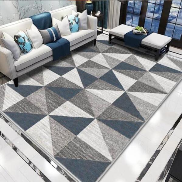 Home Machine Washable Full Living Room Floor Carpets Hand-Printed Sofa Bed Blanket