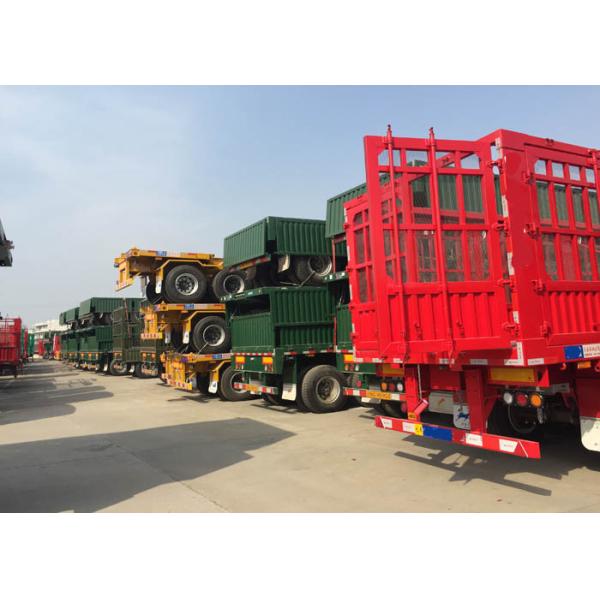 Del manganeso del acero camión 12600*3000m m del tractor remolque del remolque del camión semi