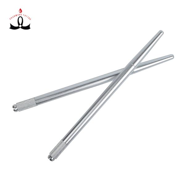 Durable Microblade Permanent Makeup Tattoo Eyebrow Pen Silver 35G