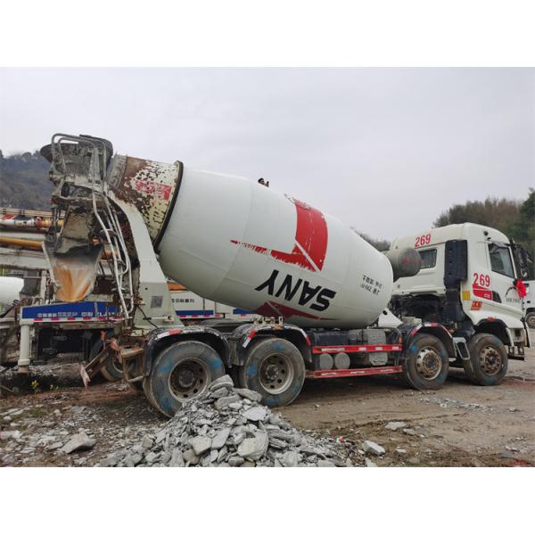 Automatic Hydraulic Used White Mixer Truck Good Condition