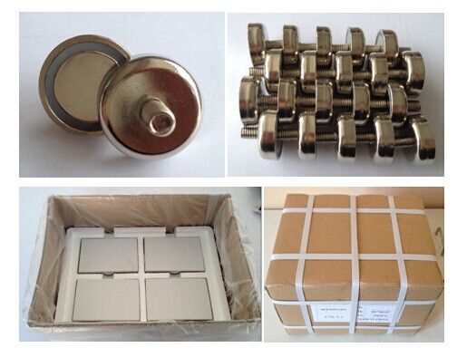 Heavy Duty Magnetic Hook N35 Neodymium Hook Magnet With Nickle Coating For Outdoor Use