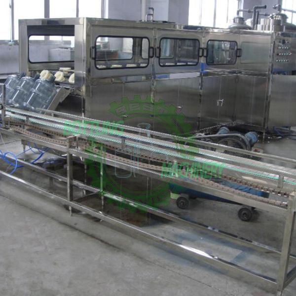 450BPH PLC Control 3 Rows Rinsing 5 Gallon Water Bottling Machine