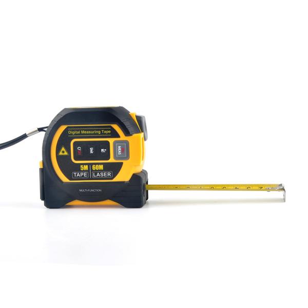 Wintape 3イン 1 レーザー測定ツール 40m デジタル距離メートル 面積/周周計器 自動ロック 5m 鋼テープ 精度測定 DIY & Pro