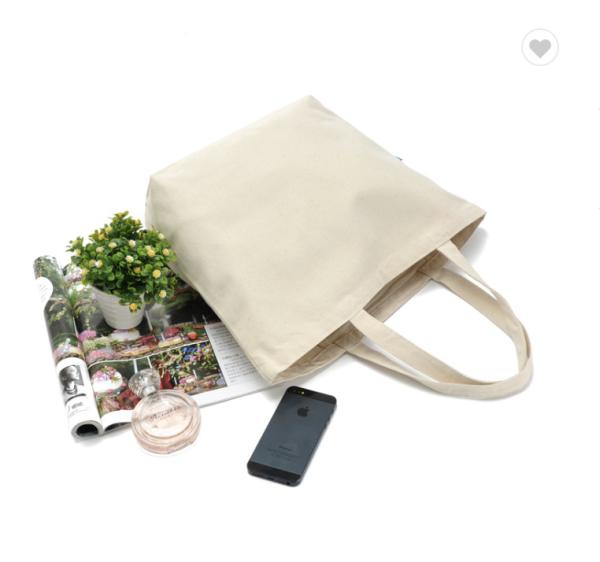 Women Customized Reusable Bags Canvas Tote Bag 10oz With Leather Handles Hot Sale Wholesale Eco-Friendly Canvas Tote Bag Custom Printing Logo Canvas Cotton Shopping Bag