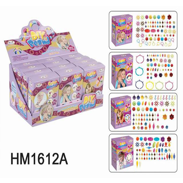 100Pcs DIY Children'S Play Jewellery Set , Little Girls Cordless Pop Bead Set