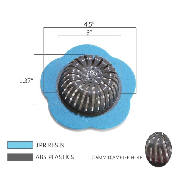 Пол Bathroom формы цветка пластиковый стекает домашние аксессуары Bathroom