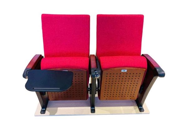 Pink Wood Padded Conference Hall Chairs For Meeting Room