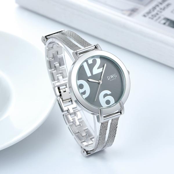 Japan Quartz PC21 Water Resistant Wrist Watch 3ATM IP Silver Case