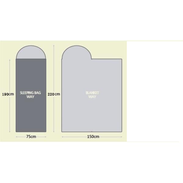 Компактный зеленый легкий рюкзак спальный мешок конверт сумка дизайн