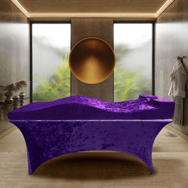 Customization 80*190cm gel Memory Foam F-shape velvet fabric Slow rebound wave design Beauty Salon eyelash bed Mattress