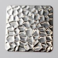 PVD Prata 2B de cor escovada de acabamento de honeycomb painel de metal 304 folhas de aço inoxidável texturizadas