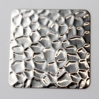 PVD Silver Color 2B Brushed Finish Honeycomb Metal Panel 304 Textured Stainless Steel Sheets