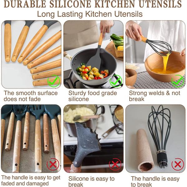 33 Piece Nonstick Cookware Set with Multicolor Frying Pans and Chinese Spatula Spoon