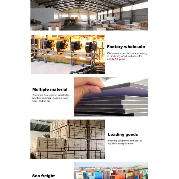Source Factory Wood Veneer Panel Bamboo Wood Fiber Waterproof Environmental Protection Siding Interior Decoration For Hotel