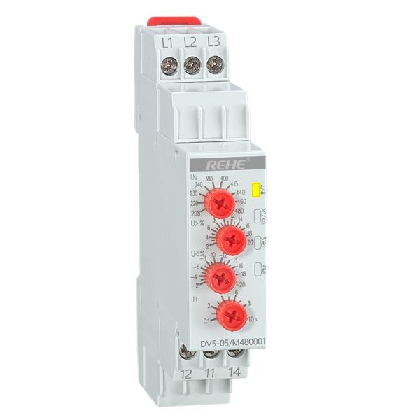 DV5-05 Din Rail Overvoltage Phase Loss Sensor Relay Auto Voltage Monitoring