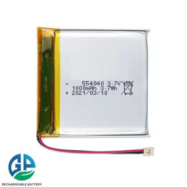 KC CB IEC62133 утвержден 554040 3,7 V 1000mah батарея инструмент аккумулятор
