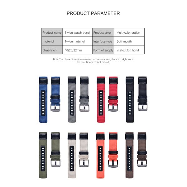 Classic Adjustable Nylon Strap · Customizable Logo