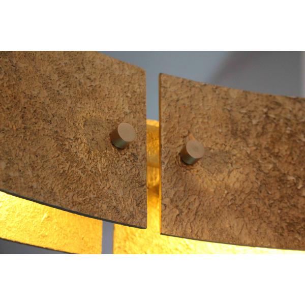 Chandelier à plafond de cristal en chrome poli