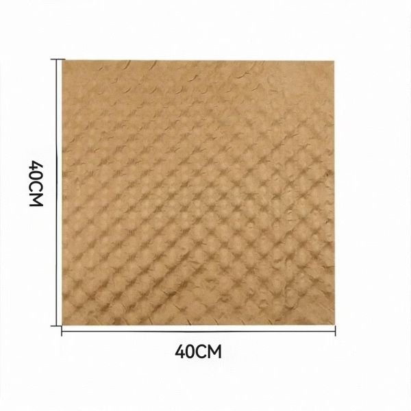 40x40cm  Double Bubble Sheet Reusable Kraft Backed Bubble Wrap For Fragile
