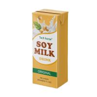 Original Flavor Tech Horse boisson gazeuse embouteillage OEM ODM prêt à boire pour 250 ml boisson au lait de soja