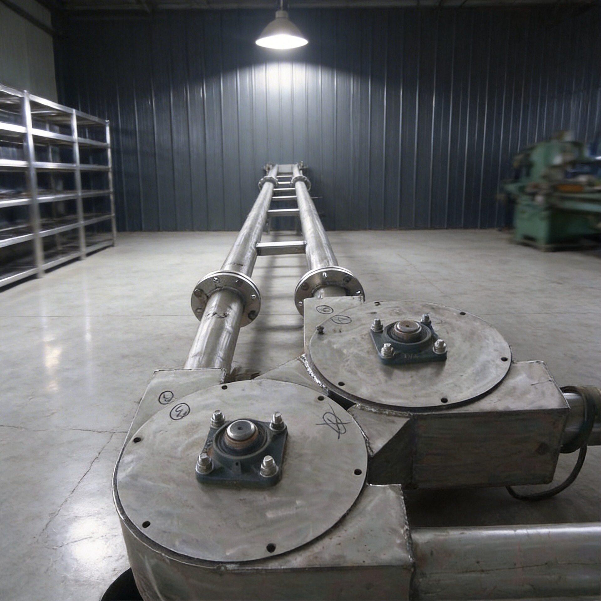 Stainless Steel Chain Conveyor System , Enclosed Tubular Chain Conveyor Machine