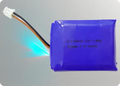 3.7V 1100mAh Lithium Polymer Battery with 6A Discharge