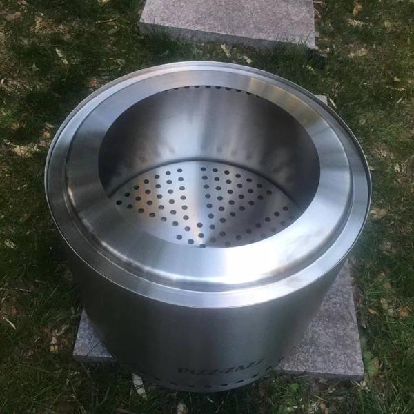 Portable Smokeless Fire Stove Stainless Steel Outdoor Fire Pit 19.5 Inch