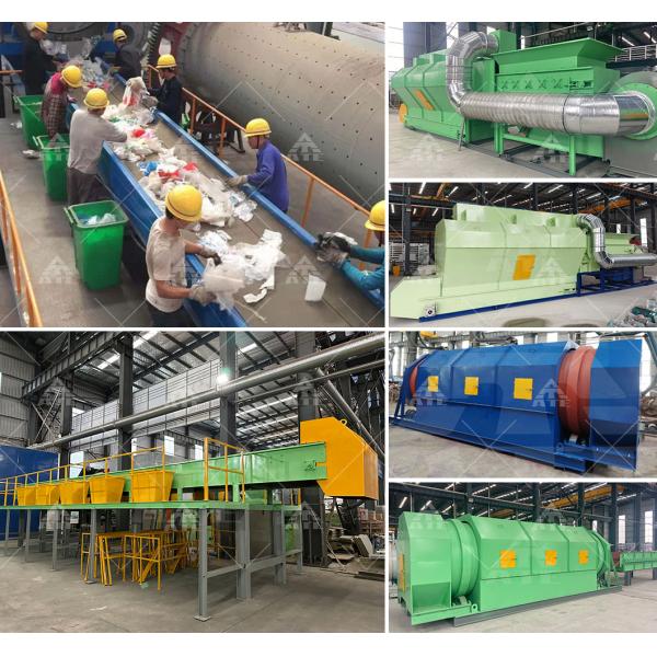 20T/H-100T/H Garbage Sorting Line Urban Trash Garbage Sorting Equipment Recycle