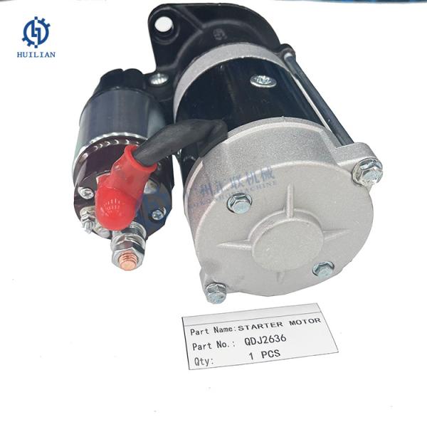 QDJ2636 QDJ2636A Starter Motor For 4V 4.5KW 5KW Excavator Diesel Engine Spare Parts