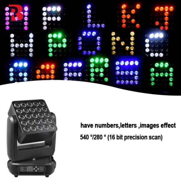 25*12W RGBW 4in1 LED матрица движущаяся голова свет для DJ концертного мероприятия