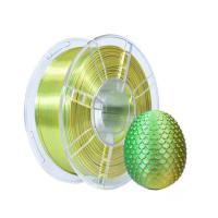 Personnalisation Imprimante 3D Filament PLA Soie Dula Couleur Jaune Vert 3D