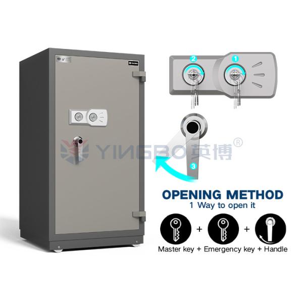Fire Rating 30-120mins Fire Resistant Safe Box For Documents Money Jewelry H1080mm