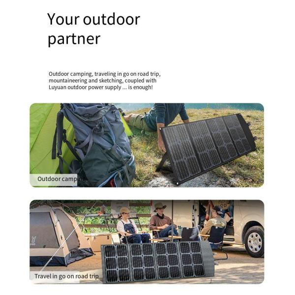 Folding Portable Solar Panels Outdoor Monocrystalline Silicon Solar Cells