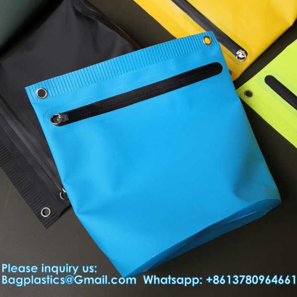 Custom Logo Waterproof Bag PVC Tarpaulin Fishing Bags Washing Bag Made With Welding Process