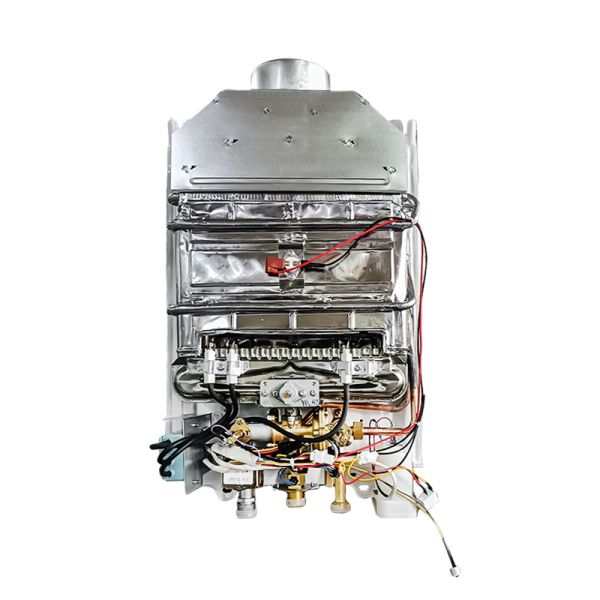 Portable Outdoor Flued Instant Gas Water Heater for Camping & RV Use - Wall-Mounted Shower System
