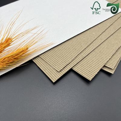 B C E feuilles de carton ondulé à la flûte Carton kraft d'épaisseur de 2 mm 3 mm 3,5 mm