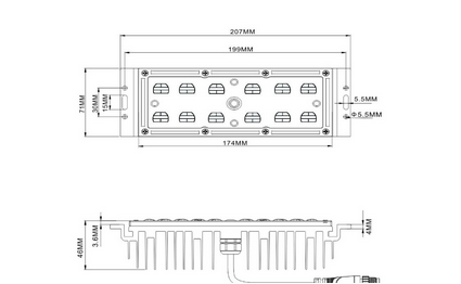 High power 6000K module Industrial Led Flood Lights 5 years warranty , 100lm / Watt