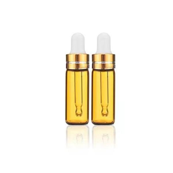 Bouteille en verre d' huile essentielle claire de 20 ml avec bouchon à vis