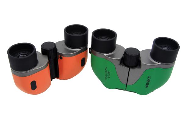 Orange / Green Small Lightweight Powerful Binoculars For Educational Learning