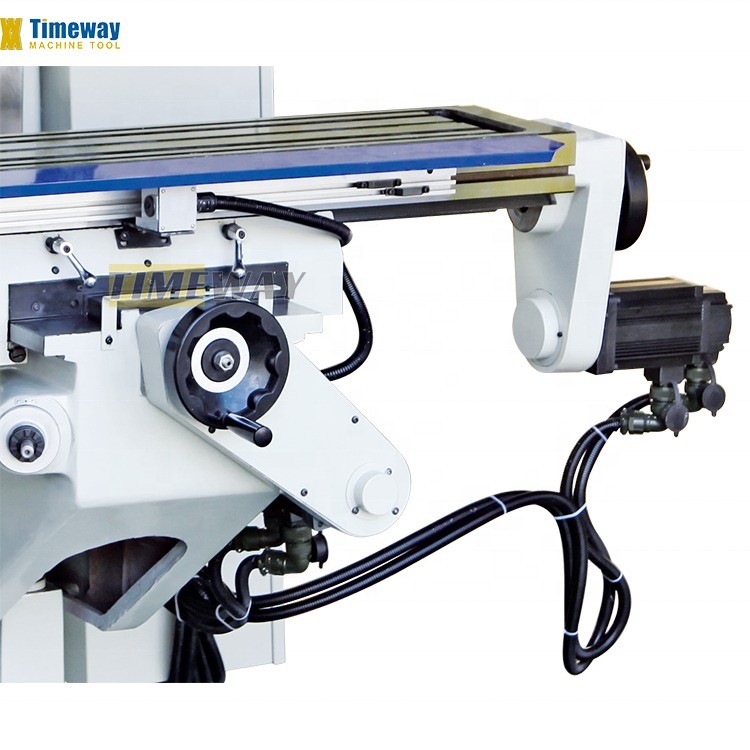 Versatile High Precision Turret Milling Machine with 3 T-slots 16mm and 1400KG Weight