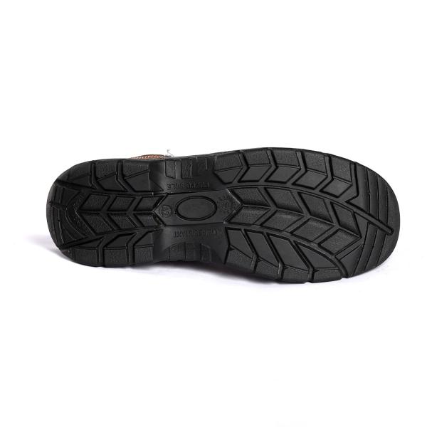 Shengjie OEM Travail Anti-dérapant Lace-up chaussures avec Pu type de fermeture de semelle extérieure chaussures de sécurité en cuir authentique