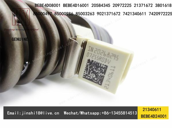 HIGH QUALITY AND NEW DIESEL FUEL ELECTRIC UNIT INJECTOR BEBE4D24001, 21340611, 21371672, 85003263, 7421340611 FOR MD13 E