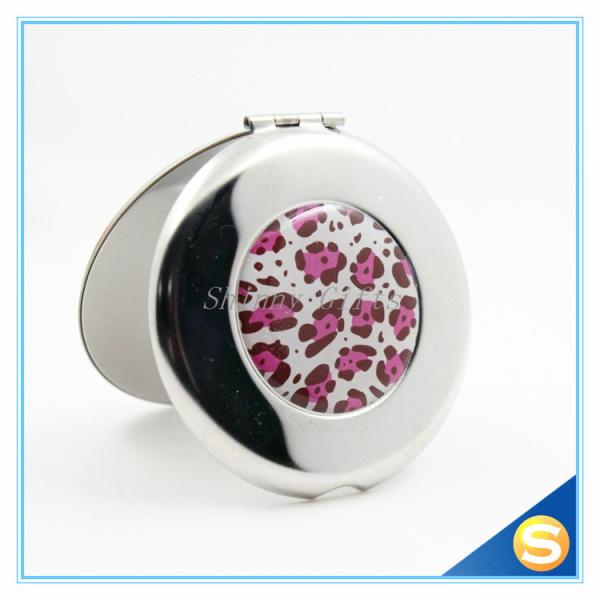 Metal Pocket Mirror Decorative Small Make Up Mirror