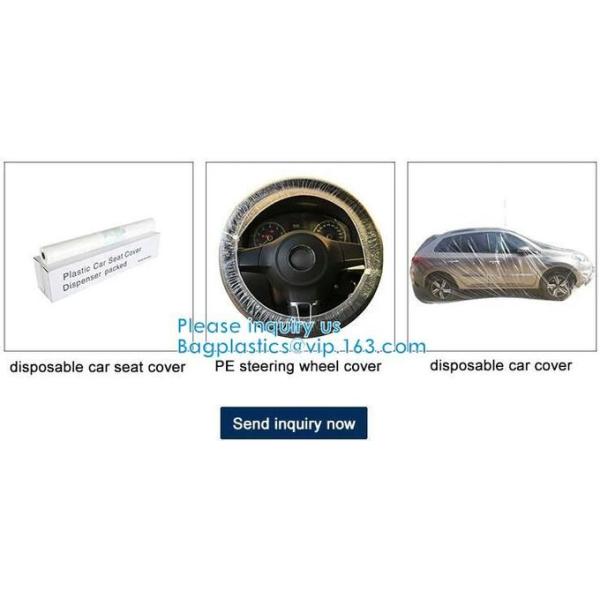 Biodegradable Compost Car Floor Mat Auto Disposable Steering Wheel Seat Cover Interior Accessories Steering Tire Bags