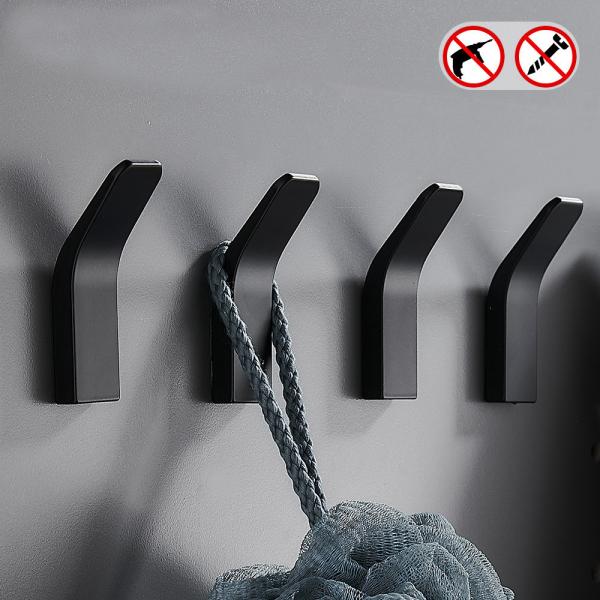 Kitchen Robe Bathroom Self-Adhesive Coat Towel Hooks Wall Hangers Hooks Anti-Skid Heavy-duty Hanging Hooks